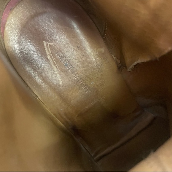 Isabel Marant suede leather ankle boots damaged size 38 - Picture 6 of 8